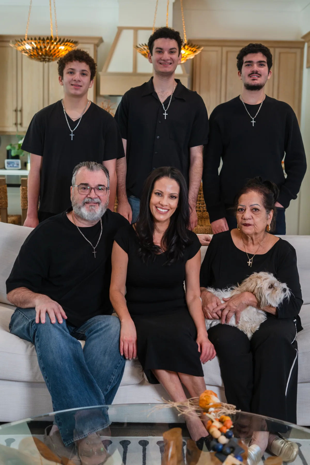 Sylvana Chimenti, DMD, at home with her family